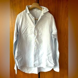 Unisex R45 100 cotton button down relaxed shirt made in Japan
